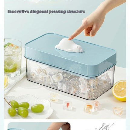 Ice Maker Tray - Easy Release Press Ice Cube Maker Molds for Freezer