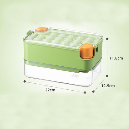 Ice Cube Trays with Lid and Bin Press 2 Keys to Quickly Release Ice