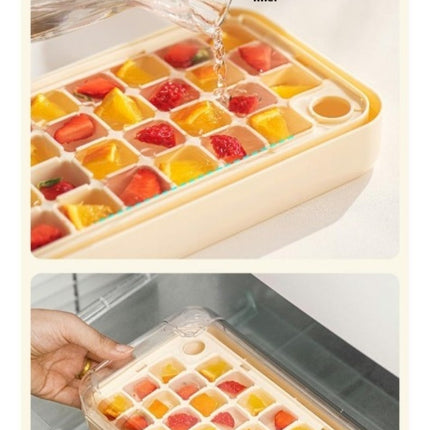 Ice Cube Trays with Removable Lid - Easy Release Ice Out Fast