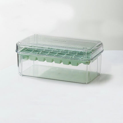 Ice Cube Trays for Freezer - with Lid and Bin Easy Release Silicone