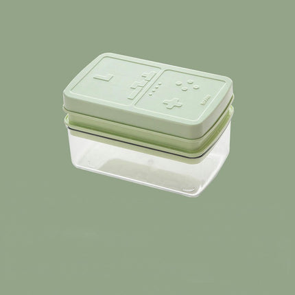 Silicone Ice Cube Trays for Freezer - with Lid and Bin Easy Release Ice