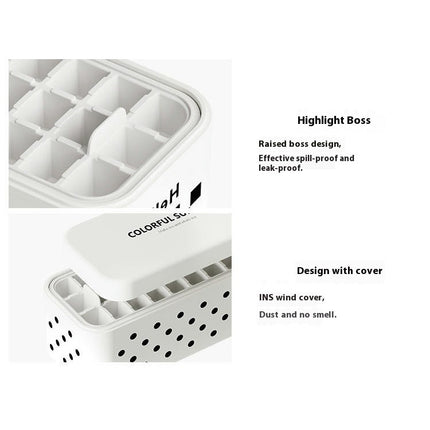 Small Ice Cube Silicone Trays with Lids Ice Cube Trays for Freezer