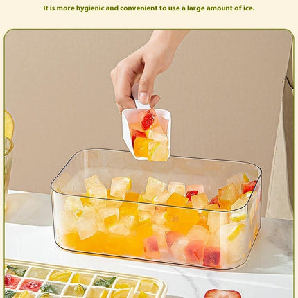 Large Capacity Press Ice Cube Mold for Freezer Easy Release Tray