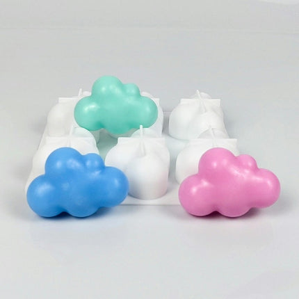 3D Cute Cloud Shape Silicone Mold Chocolate Fondant Molds Ice Cube Tray