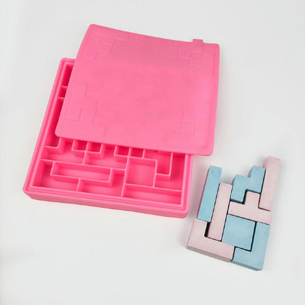 Puzzles Ice Cube Trays Easy Release Silicone Ice Mold for Juice Beverages Cocktail Tea Coffee