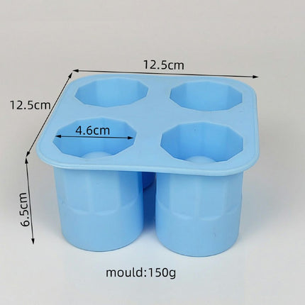 Silicone Ice Cube Mold Wine Glass Shape Ice Mold Tray Ice Maker Kitchen Accessory