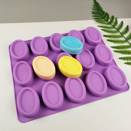 Oval Shape Silicone Ice Tray Mold for Frozen Ice Coffee and Whiskey