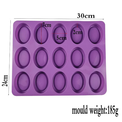 Oval Shape Silicone Ice Tray Mold for Frozen Ice Coffee and Whiskey