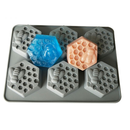 3D Bee Ice Silicone Tray - for Refrigerator Whiskey Cocktails & Scotch