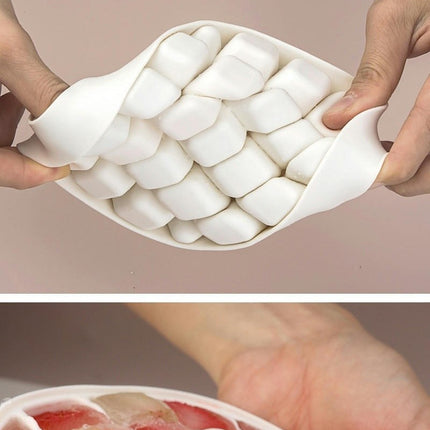 Ice Cube Tray with Lid and Container - Easy Release All Ice Molds