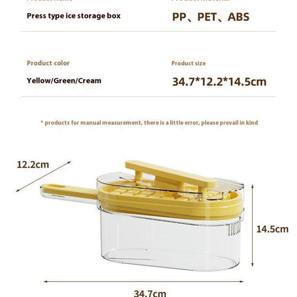 Ice Cube Tray - Press Type Ice Cube Tray Grade Hangable Easy Release
