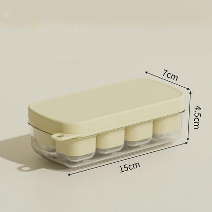 Mini Ice Cube Trays with Lid 8 Cubes Easy Release Ice - for Freezer