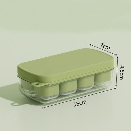 Mini Ice Cube Trays with Lid 8 Cubes Easy Release Ice - for Freezer