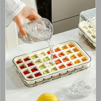 Ice Cube Tray for Freezer - Ice Cube Maker Easy Release Ice Molds