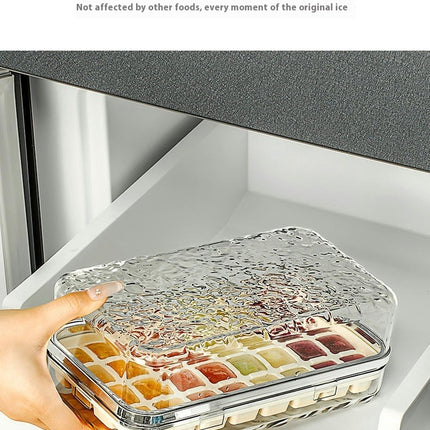 Ice Cube Tray for Freezer - Ice Cube Maker Easy Release Ice Molds