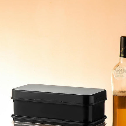 Large Ice Cube Tray with Lid and Bin Ice Trays for Freezer Whiskey Ice