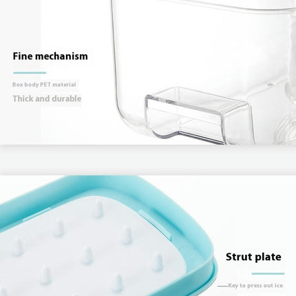 Large Ice Cube Tray with Lid and Bin Ice Trays for Freezer Whiskey Ice