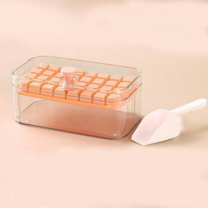 Ice Cube Trays for Freezer - with Lid Bin Maker Mold for Freezer