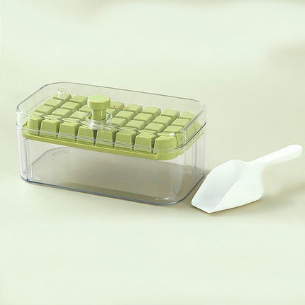 Ice Cube Trays for Freezer - with Lid Bin Maker Mold for Freezer