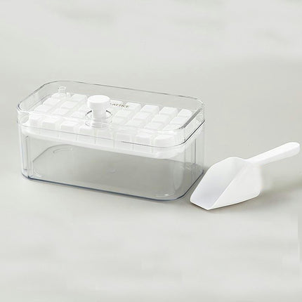 Ice Cube Trays for Freezer - with Lid Bin Maker Mold for Freezer