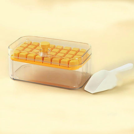 Ice Cube Trays for Freezer - with Lid Bin Maker Mold for Freezer