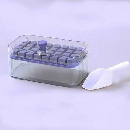 Ice Cube Trays for Freezer - with Lid Bin Maker Mold for Freezer