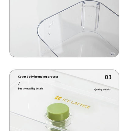 Ice Cube Trays for Freezer - with Lid Bin Maker Mold for Freezer