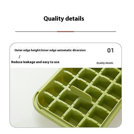 Ice Cube Trays for Freezer - with Lid Bin Maker Mold for Freezer