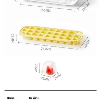 Ice Cube Tray with Lid and Bin Ice Cube Trays - Easy Release with Scoop