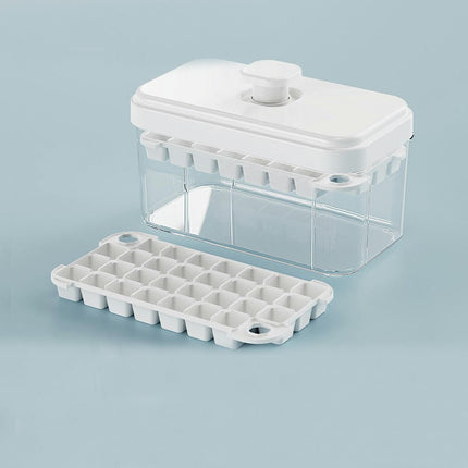 Ice Cube Tray with Ice Box for Freezer Whiskey Coffee Cocktail