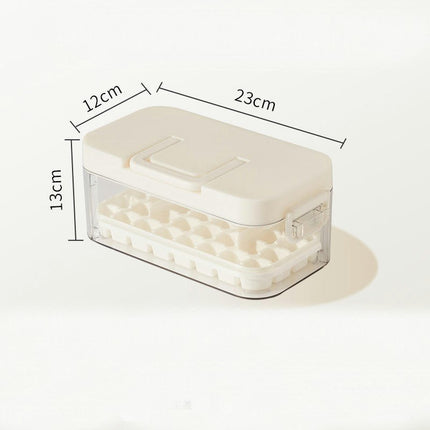 Ice Cube Tray with Bin and Lid Ice Scoop Easy Release Ice Mold