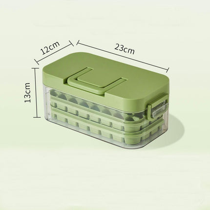 Ice Cube Tray with Bin and Lid Ice Scoop Easy Release Ice Mold