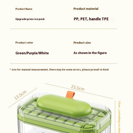 Ice Cube Trays with Lid Bin Ice Maker Mold-for Freezer Drinks