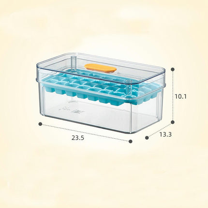 Press Ice Cube Trays for Freezer with Lid Bin Ice Maker Mold for Freezer