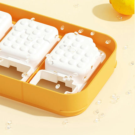 Ice Container for Freezer - Ice Cube Tray for Freezer with Lid and Bin