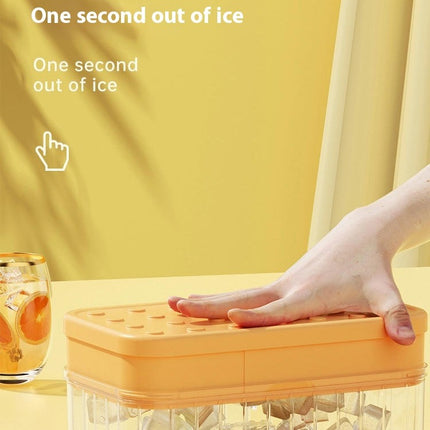 Ice Container for Freezer - Ice Cube Tray for Freezer with Lid and Bin