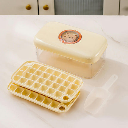 Ice Cube Mold Upgrade Design Ice Cube Tray with Ice Box for Freezer