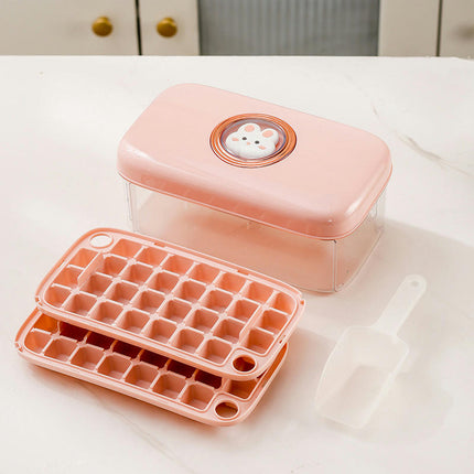 Ice Cube Mold Upgrade Design Ice Cube Tray with Ice Box for Freezer