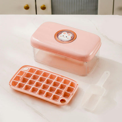 Ice Cube Mold Upgrade Design Ice Cube Tray with Ice Box for Freezer