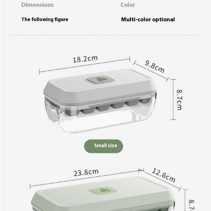 Ice Cube Molds & Tray Set for Freezer with Lids and Bin Easy Release