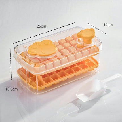 Ice Box Transparent Making Ice Visible Press Type Ice Cube Tray