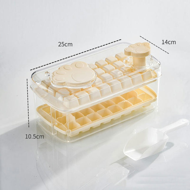 Ice Box Transparent Making Ice Visible Press Type Ice Cube Tray