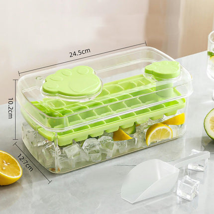 Ice Box Transparent Making Ice Visible Press Type Ice Cube Tray