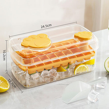 Ice Box Transparent Making Ice Visible Press Type Ice Cube Tray