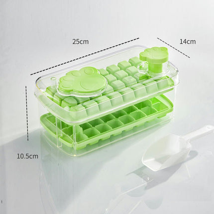 Ice Box Transparent Making Ice Visible Press Type Ice Cube Tray