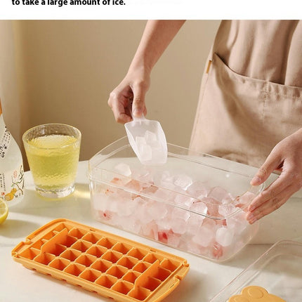 Ice Box Transparent Making Ice Visible Press Type Ice Cube Tray