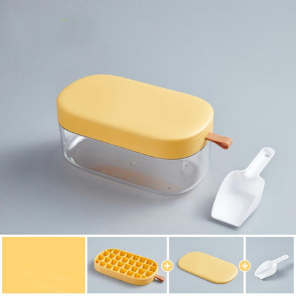 Ice Cube Tray Silicone Ice Cube Mould with Lid Ice Maker Mold