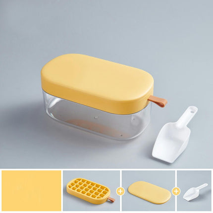 Ice Cube Tray Silicone Ice Cube Mould with Lid Ice Maker Mold