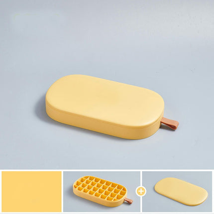 Ice Cube Tray Silicone Ice Cube Mould with Lid Ice Maker Mold