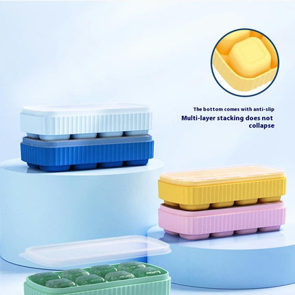 Easy Release Flexible Silicone Ice Cube Molds-with Removable Lid